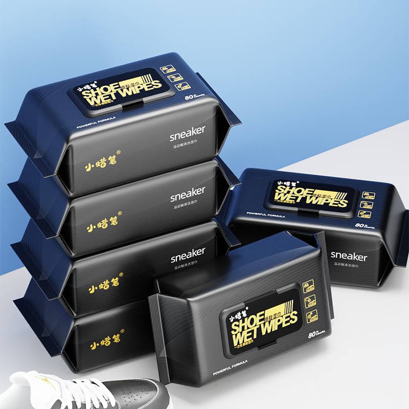 80 pieces of Crayon Shoe Wipes