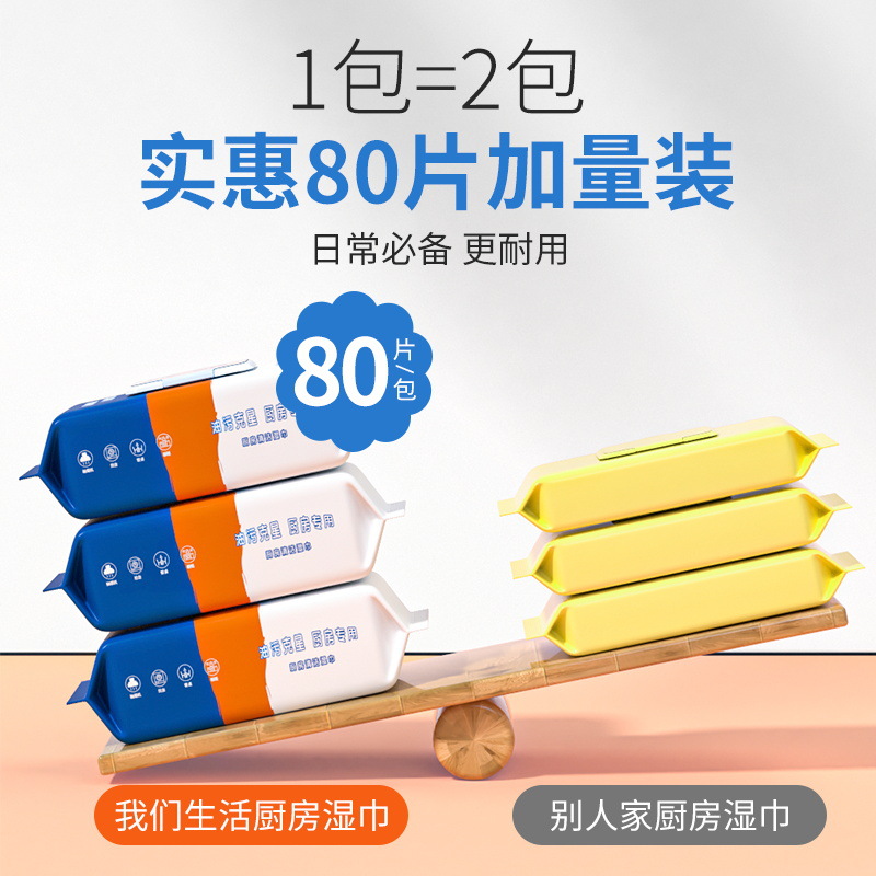 New Moon Collection 80 Kitchen Cleaning Wipes