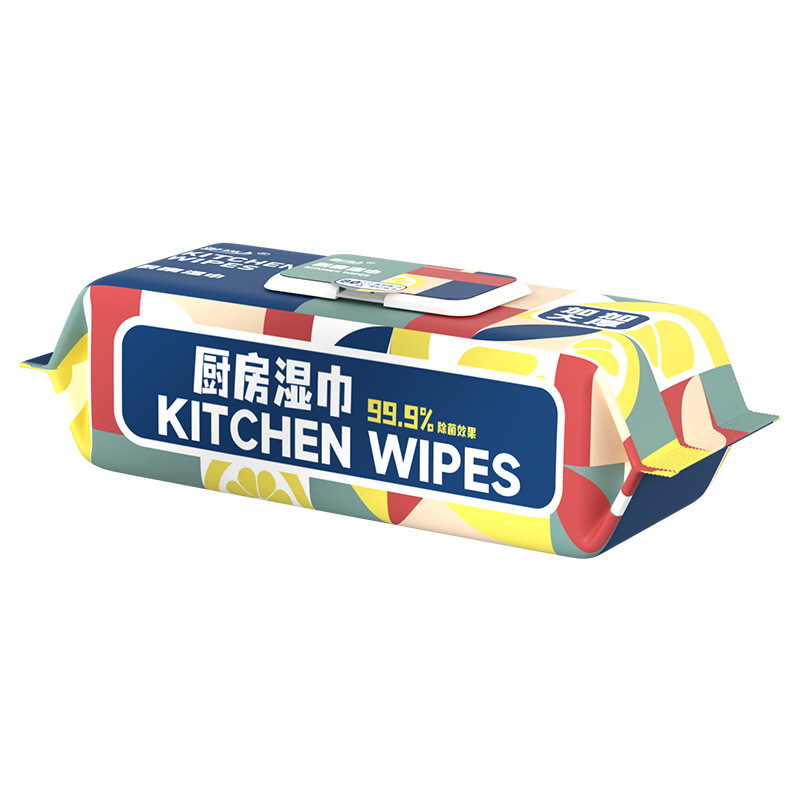 Super large bag of 80 suction kitchen wipes